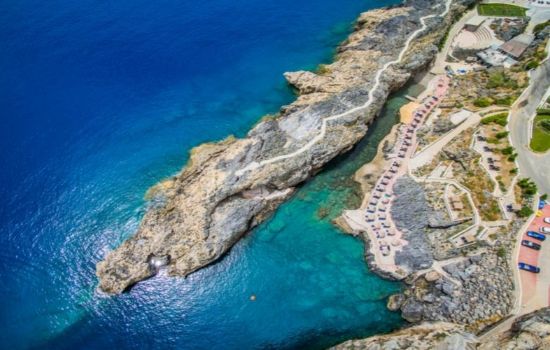 Plage de Kalypso, Crète image